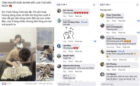 Câu chuyện được chia sẻ trên mạng xã hội Facebook nhận rất nhiều lời khen. Ảnh chụp màn hình