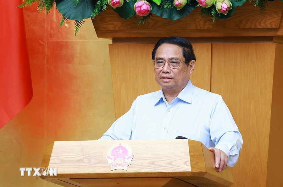 Thủ tướng Phạm Minh Chính chủ trì phiên họp Chính phủ chuyên đề về xây dựng pháp luật tháng 9 năm 2024. (Ảnh: Dương Giang/TTXVN) Thủ tướng Phạm Minh Chính chủ trì phiên họp Chính phủ chuyên đề về xây dựng pháp luật tháng 9 năm 2024. (Ảnh: Dương Giang/TTXVN)