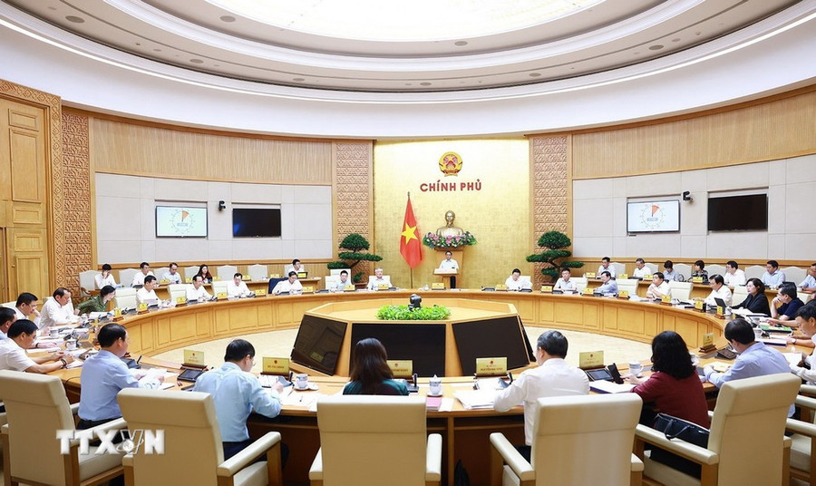 Phiên họp Chính phủ chuyên đề về xây dựng pháp luật tháng 9 năm 2024. (Ảnh: Dương Giang/TTXVN) Phiên họp Chính phủ chuyên đề về xây dựng pháp luật tháng 9 năm 2024. (Ảnh: Dương Giang/TTXVN)