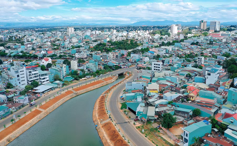 Khu vực suối Hội Phú trở thành điểm nhấn cho đô thị Pleiku. Ảnh: Đ.T