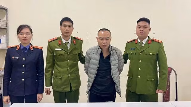 Bị can Trần Hùng Cường tại cơ quan điều tra