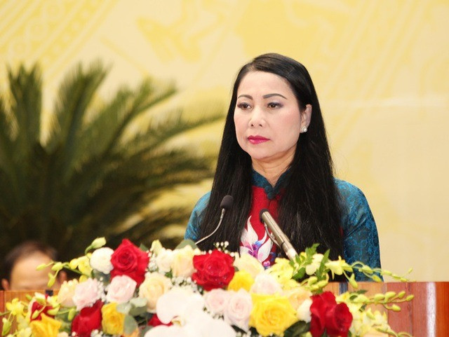 Bà Hoàng Thị Thúy Lan thời điểm còn tại vị. Ảnh: V.P
