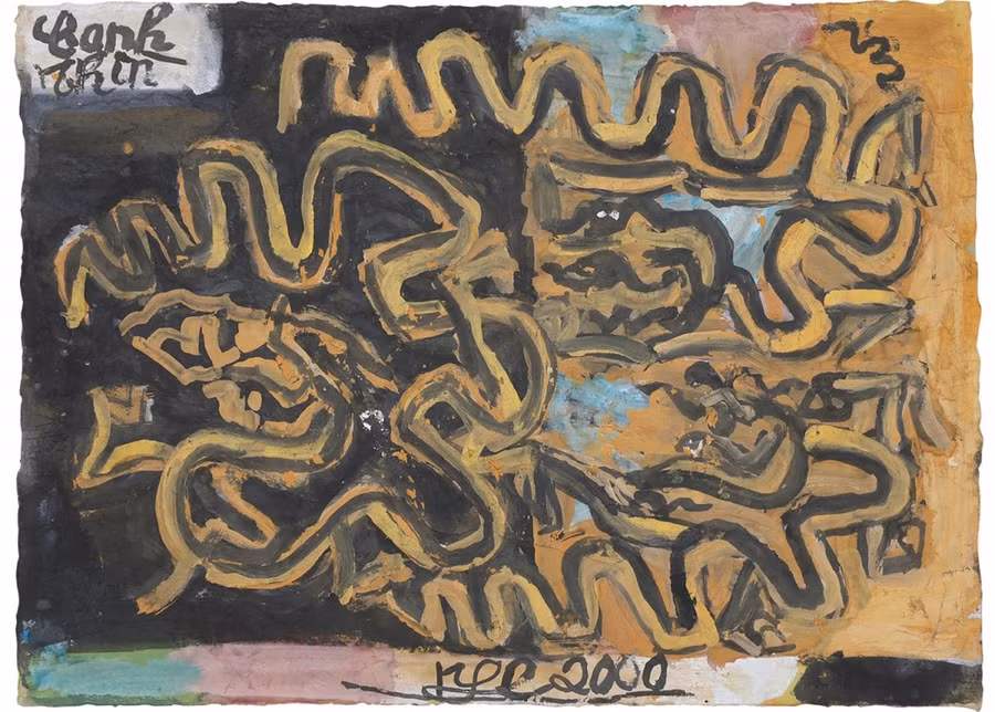 Tác phẩm "Canh Thìn" trong bộ tranh 12 con giáp của họa sỹ Nguyễn Tư Nghiêm. (Ảnh: BTC) Tác phẩm "Canh Thìn" trong bộ tranh 12 con giáp của họa sỹ Nguyễn Tư Nghiêm. (Ảnh: BTC)