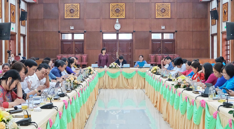 Quang cảnh hội nghị đối thoại tại điểm cầu Hội trường 2-9 (TP. Pleiku). Ảnh: M.C Quang cảnh hội nghị đối thoại tại điểm cầu Hội trường 2-9 (TP. Pleiku). Ảnh: M.C