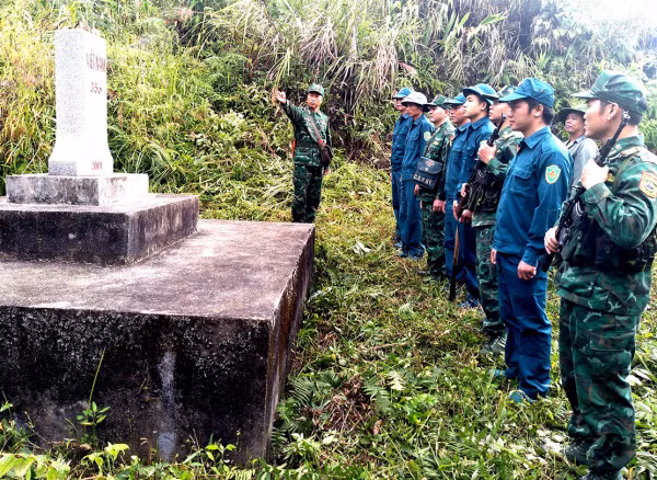 Đội tuần tra biên giới của Đồn Biên phòng Bạch Đích.