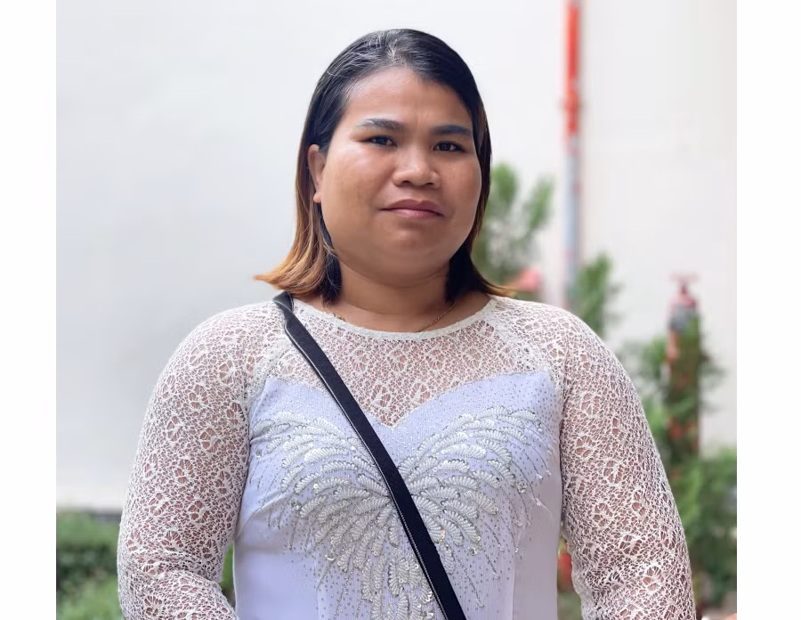 Chị H’Hanh-Chi hội trưởng Chi hội Phụ nữ làng Mơ Nú, xã Chư Á, TP. Pleiku. Ảnh: M.C