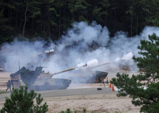 Một cuộc tập trận chung Hàn - Mỹ ở Hàn Quốc vào tháng 8.2022 Một cuộc tập trận chung Hàn - Mỹ ở Hàn Quốc vào tháng 8.2022