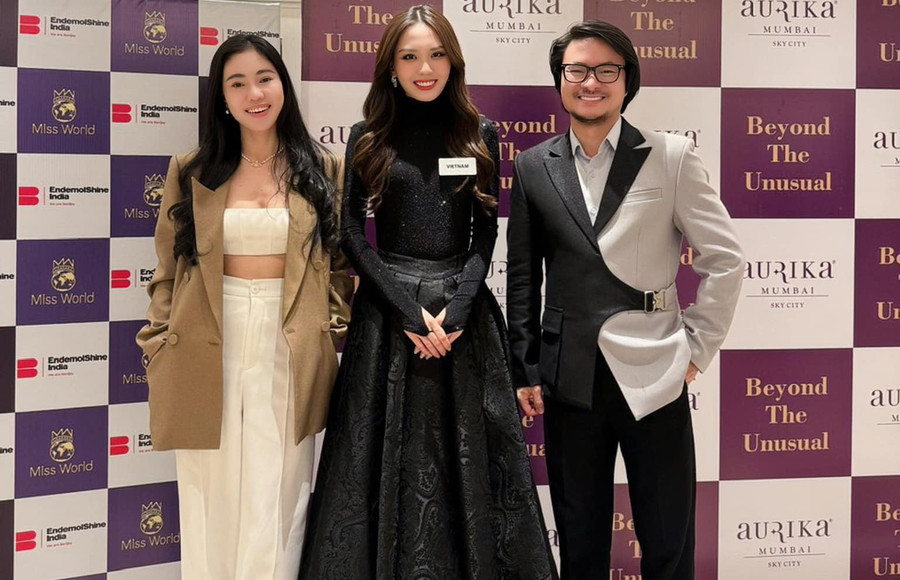 Đạo diễn Hoàng Nhật Nam, CEO Phạm Kim Dung sang Ấn Độ ủng hộ Mai Phương. Đạo diễn Hoàng Nhật Nam, CEO Phạm Kim Dung sang Ấn Độ ủng hộ Mai Phương.