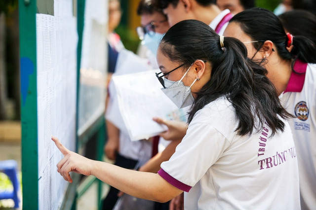 Thí sinh dự thi tốt nghiệp THPT năm 2023. Từ năm 2025 kỳ thi tốt nghiệp THPT sẽ thay đổi để phù hợp với Chương trình GDPT 2018. Ảnh: NHẬT THỊNH