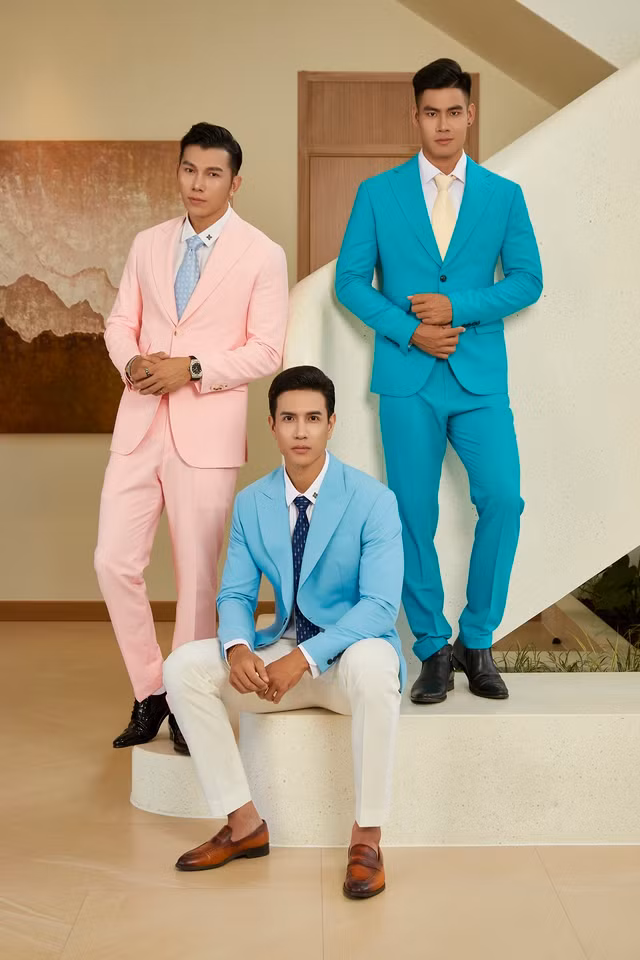 Các người mẫu Ngọc Tình, Trịnh Bảo và Danh Chiếu Linh đều có thành tích tốt khi tham gia những cuộc thi nam vương quốc tế. Ảnh: BTC
