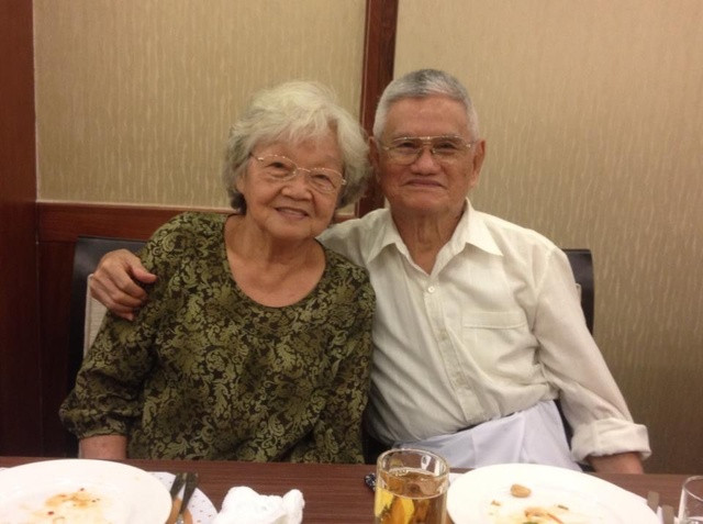 Vợ chồng bà Hà Thị Kiên và ông Nguyễn Văn Minh. (Ảnh do gia đình cung cấp)