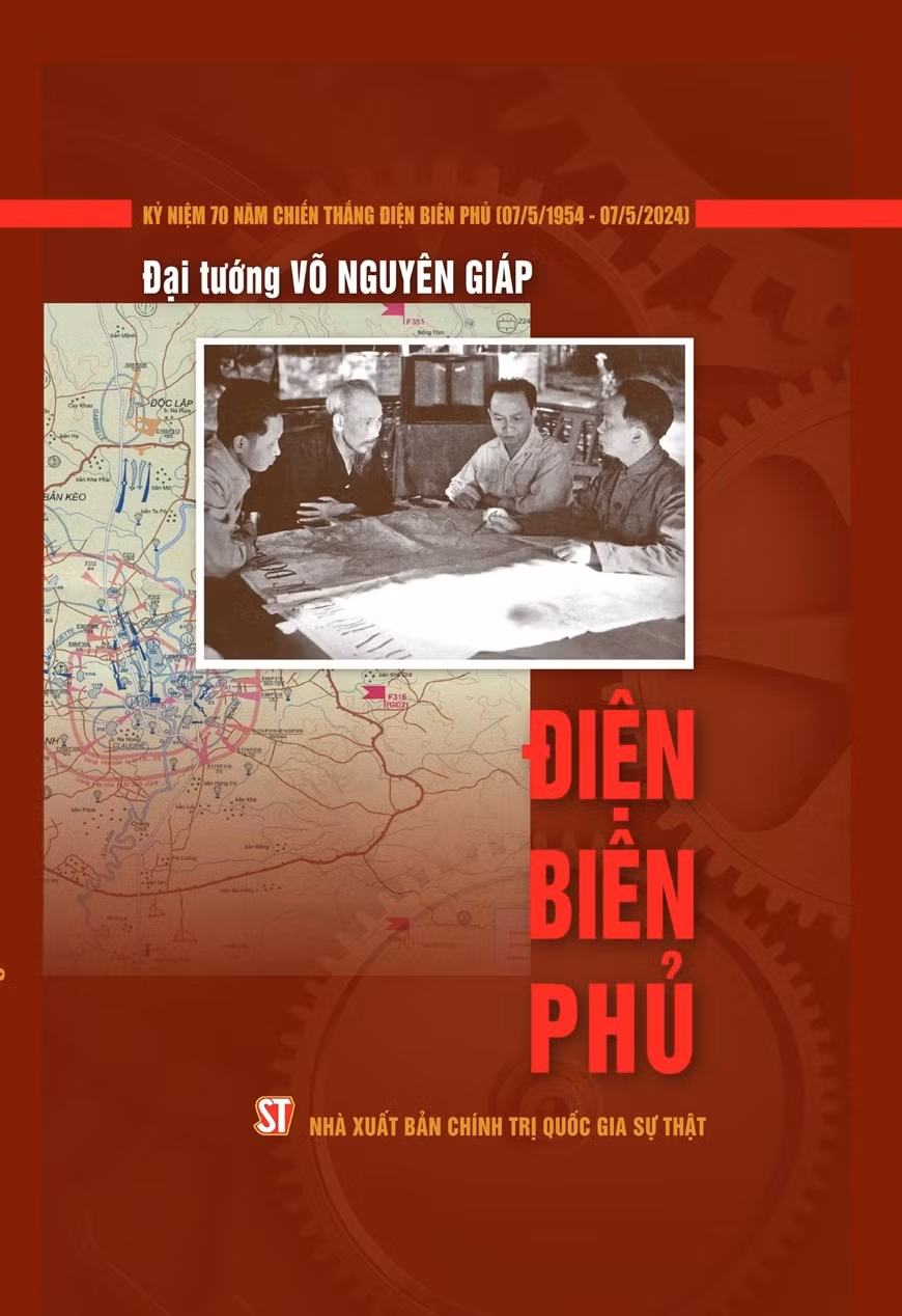 Cuốn sách “Điện Biên Phủ” của Đại tướng Võ Nguyên Giáp. (Nguồn: Quân đội nhân dân)