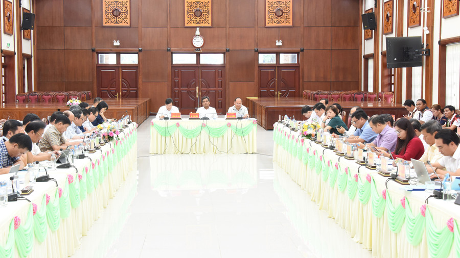 Quang cảnh hội nghị tại điểm cầu Hội trường 2-9 (TP. Pleiku). Ảnh: Đức Thụy Quang cảnh hội nghị tại điểm cầu Hội trường 2-9 (TP. Pleiku). Ảnh: Đức Thụy