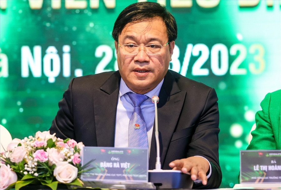 Tổng Cục trưởng Tổng cục Thể dục thể thao Đặng Hà Việt cung cấp thông tin về sự chuẩn bị của thể thao Việt Nam tại SEA Games 32. Ảnh: Bùi Lượng/Tổng cục TDTT Tổng Cục trưởng Tổng cục Thể dục thể thao Đặng Hà Việt cung cấp thông tin về sự chuẩn bị của thể thao Việt Nam tại SEA Games 32. Ảnh: Bùi Lượng/Tổng cục TDTT