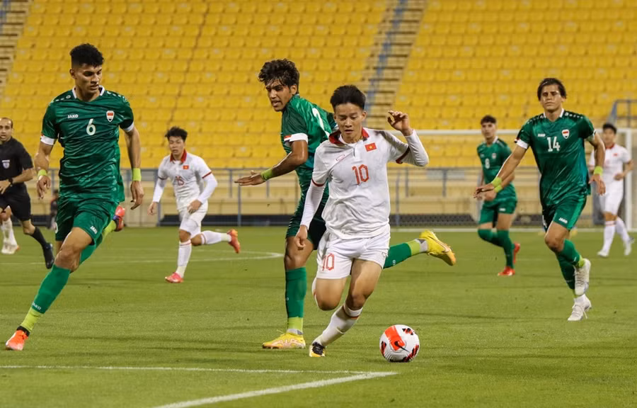 U23 Việt Nam thua đậm 0-3 ở trận đấu chính thức đầu tiên dưới thời huấn luyện viên Philippe Troussier. (Ảnh: VFF) 