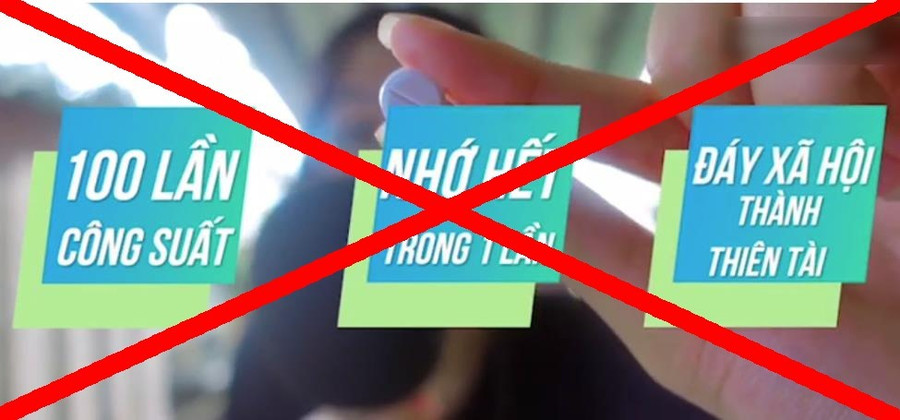 “Thần dược” Modafinil quảng cáo trên mạng. Ảnh: NG.DUY