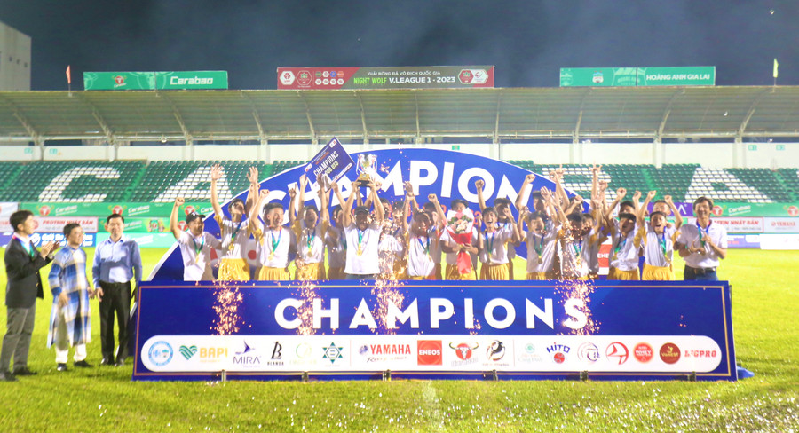 U13 Juventus Việt Nam đã bước lên ngôi vô địch của Festival. Ảnh: Lê Văn Ngọc