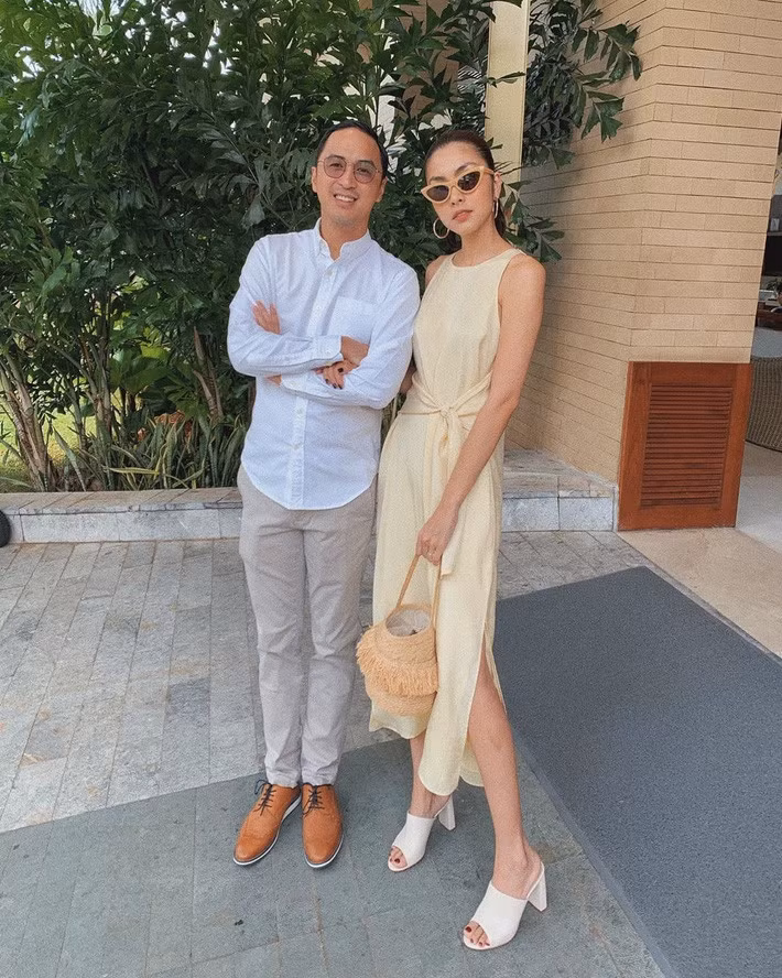 Hà Tăng khéo léo chọn trang phục vừa tinh tế vừa thanh lịch. Ảnh: FBNV