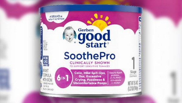 Một loại sữa bị thu hồi. Nguồn: FDA