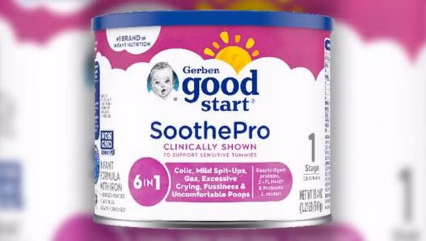 Một loại sữa bị thu hồi. Nguồn: FDA