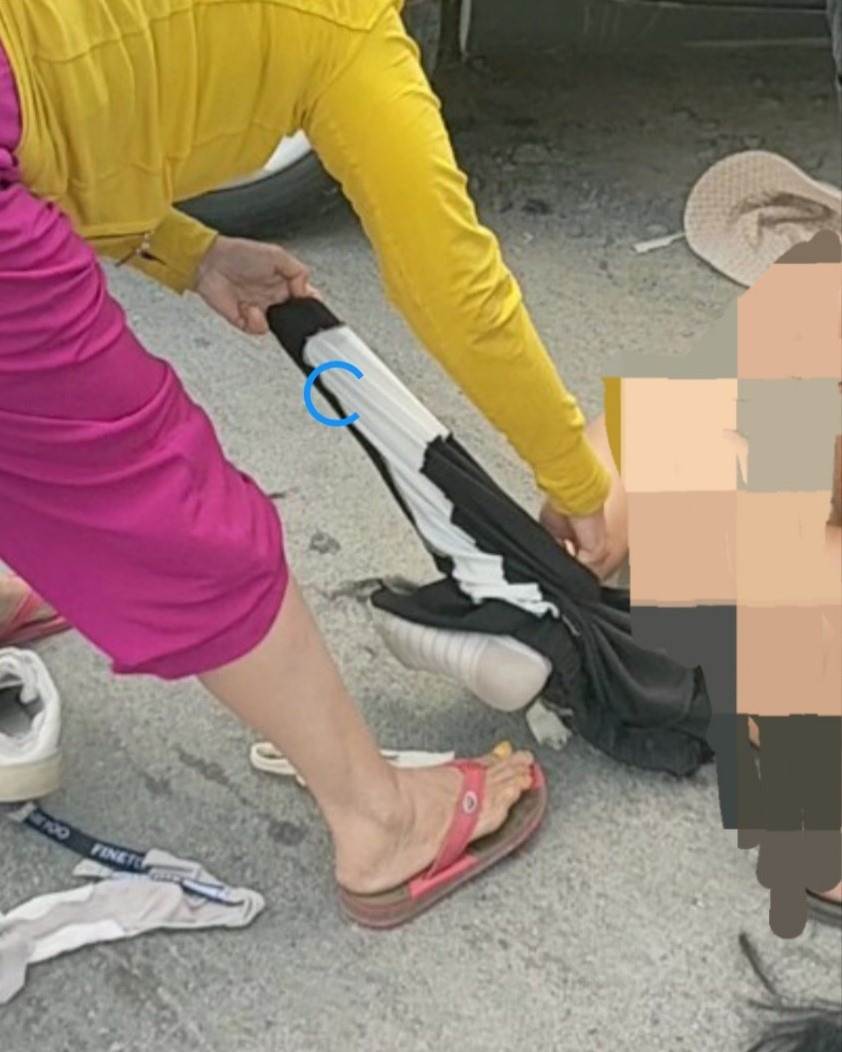 Hiện trường vụ đánh ghen. Ảnh cắt từ clip Hiện trường vụ đánh ghen. Ảnh cắt từ clip