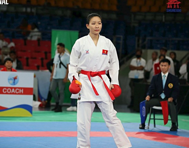 Võ sỹ Hoàng Thị Mỹ Tâm. Ảnh: Karate Journal Võ sỹ Hoàng Thị Mỹ Tâm. Ảnh: Karate Journal