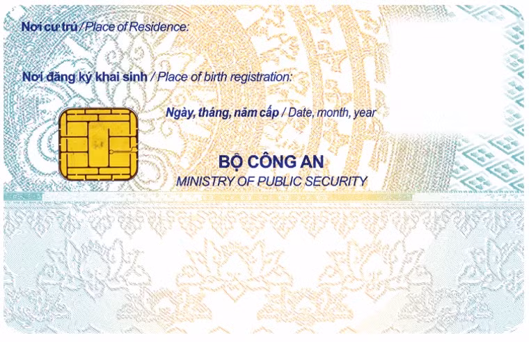 Mẫu thẻ căn cước dành cho người từ 6 tuổi trở lên, theo đề xuất của Bộ Công an
