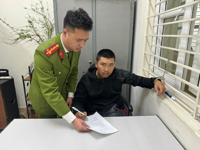 Phạm Trọng Thành tại cơ quan công an Phạm Trọng Thành tại cơ quan công an