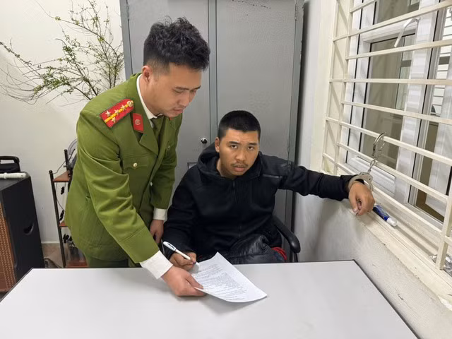 Phạm Trọng Thành tại cơ quan công an