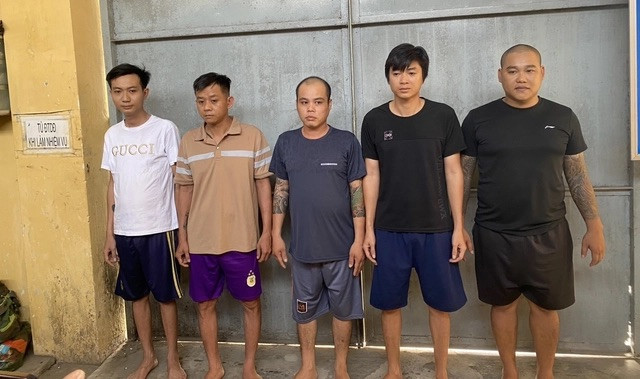 Các đối tượng bị bắt giữ Các đối tượng bị bắt giữ