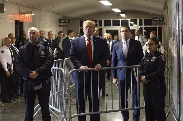 Ông Trump đang phải đối mặt với 4 phiên tòa hình sự cấp bang và liên bang, trong đó có một phiên tòa ở New York dự kiến diễn ra vào ngày 25-3. Ảnh: NYTIMES