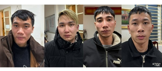 Các bị can trong vụ án. Ảnh: Công an cung cấp