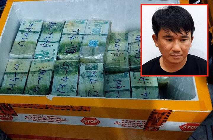 Võ Văn Quyên bị bắt giữ cùng tang vật.