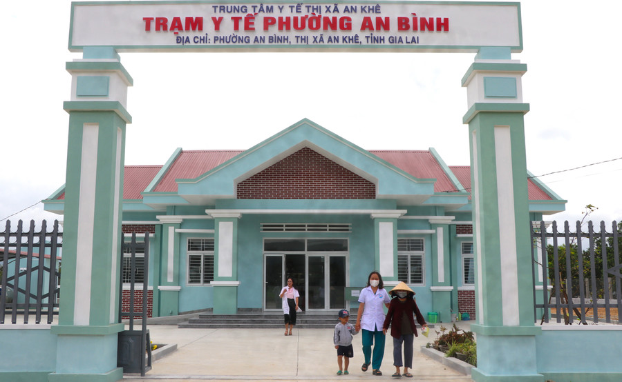Từ cuối tháng 1-2024, Trạm Y tế phường An Bình (thị xã An Khê) đã được chuyển về cơ sở mới khang trang. Ảnh: N.M
