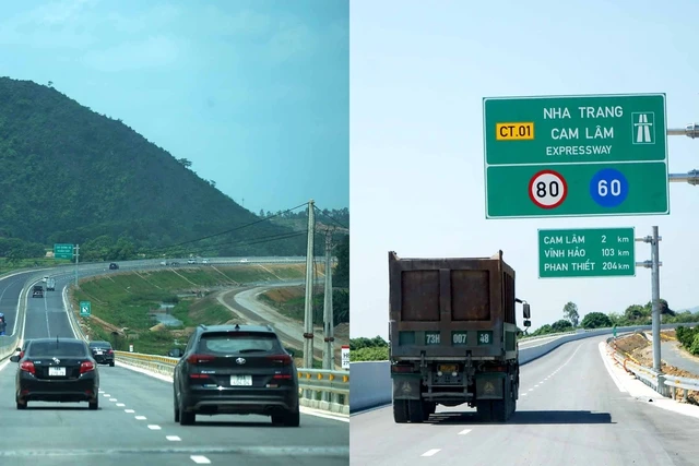 Nhiều tuyến cao tốc mới đưa vào sử dụng nhưng nhỏ hẹp, vận tốc hạn chế. Ảnh: NGỌC THẮNG - THẾ QUANG Nhiều tuyến cao tốc mới đưa vào sử dụng nhưng nhỏ hẹp, vận tốc hạn chế. Ảnh: NGỌC THẮNG - THẾ QUANG