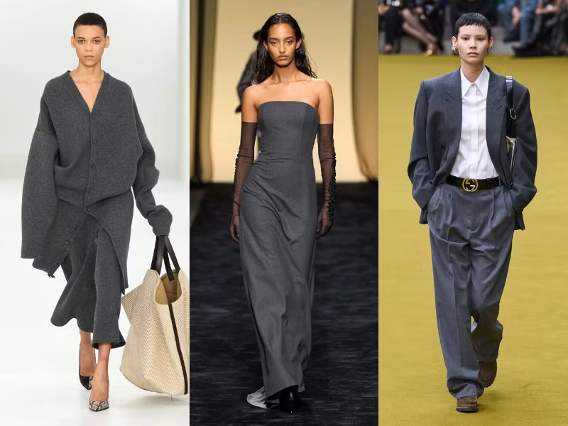 Từ trái sang phải: Loewe, Alberta Ferretti, Gucci.