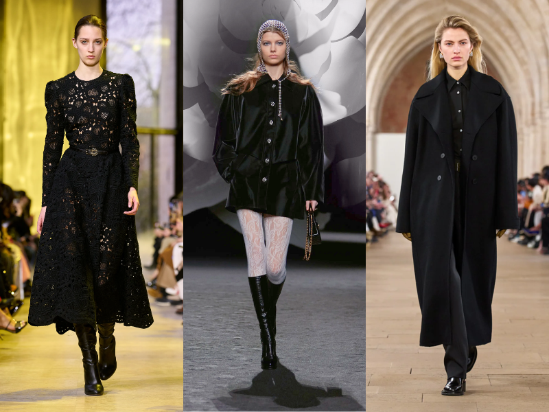 Từ trái sang phải: Elie Saab, Chanel, Lanvin.