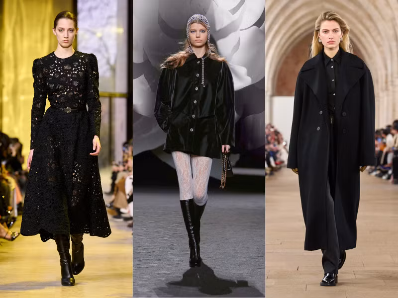 Từ trái sang phải: Elie Saab, Chanel, Lanvin.