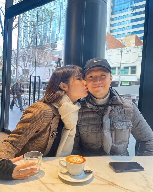 Diễm My và bạn trai gắn bó 6 năm trước khi về chung một nhà. Ảnh: FBNV