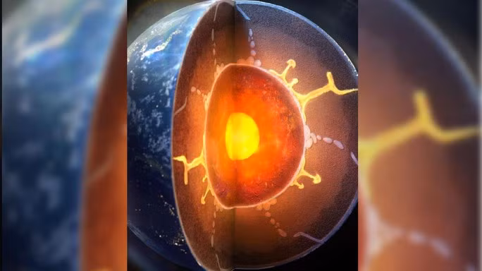 Trái Đất rò rỉ, sinh ra một lớp hoàn toàn mới - Ảnh 1. Cấu trúc bên trong của Trái Đất . Ảnh: ASU