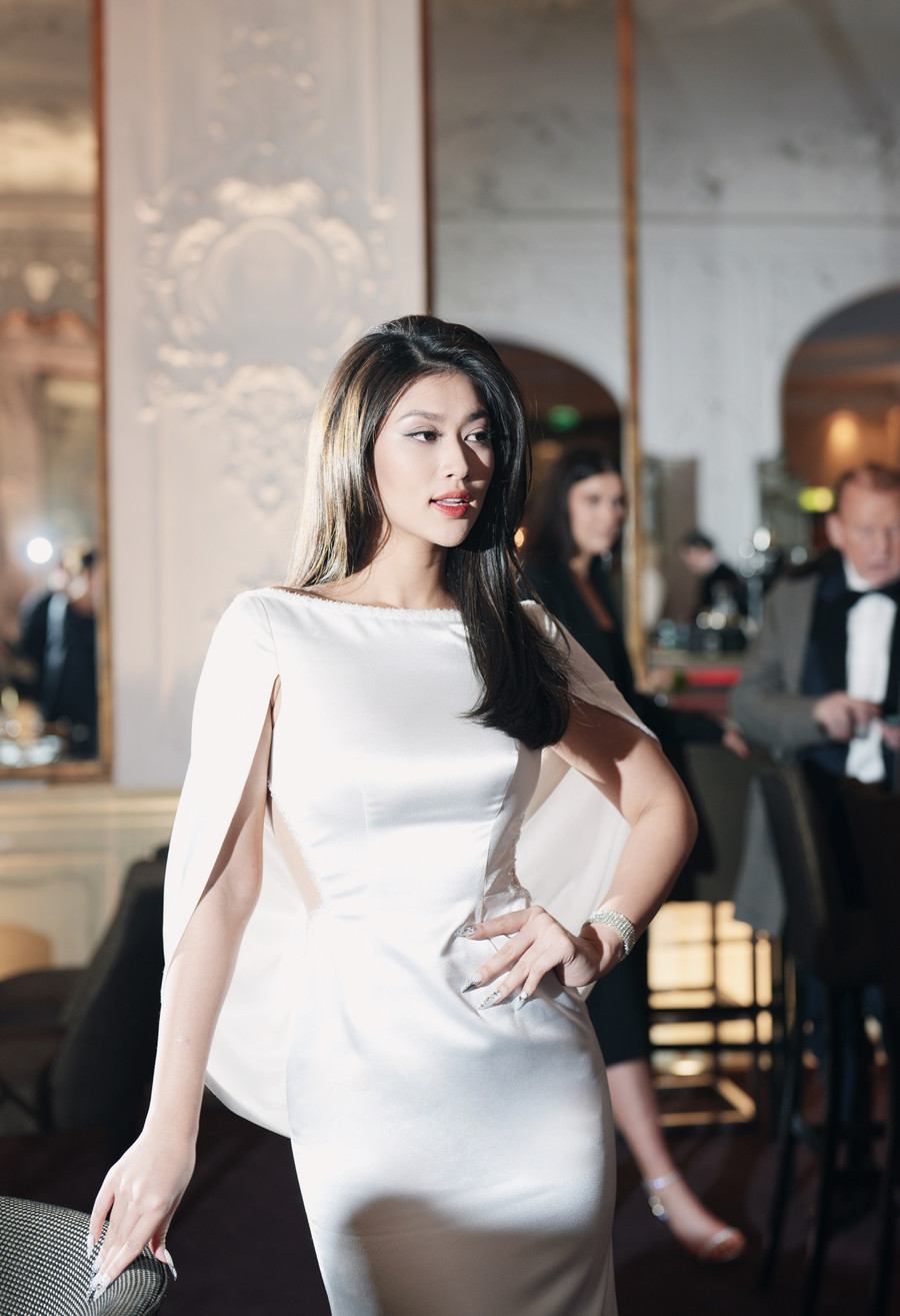 Thiên Ân dự Lễ trao giải Bambi Awards. Ảnh:CTV/Vietnam+