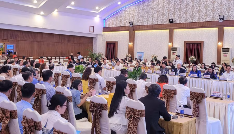 Quang cảnh hội nghị giao thương xúc tiến xuất khẩu hàng hóa khu vực Tây Nguyên với doanh nghiệp nước ngoài năm 2023. Ảnh: V.T