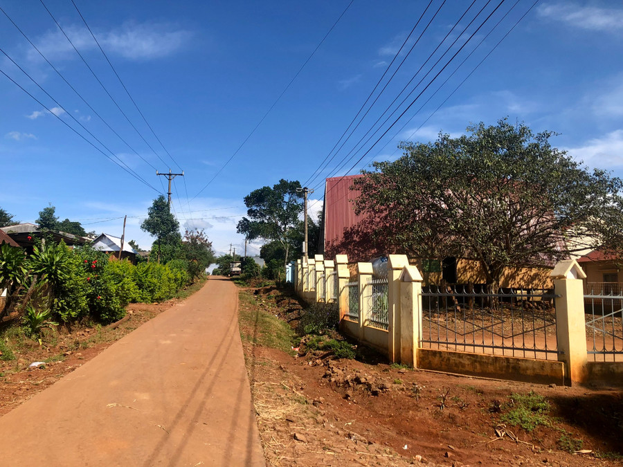 Một góc làng Pơ Nang. Ảnh: L.N