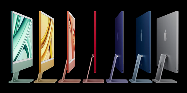 iMac 2023 được nâng cấp mạnh về phần cứng và thêm tùy chọn màu sắc mới. Ảnh chụp màn hình