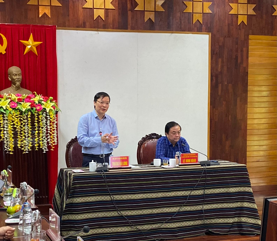 Chủ tịch UBND tỉnh Trương Hải Long phát biểu tại buổi tọa đàm. Ảnh: Hà Duy Chủ tịch UBND tỉnh Trương Hải Long phát biểu tại buổi tọa đàm. Ảnh: Hà Duy