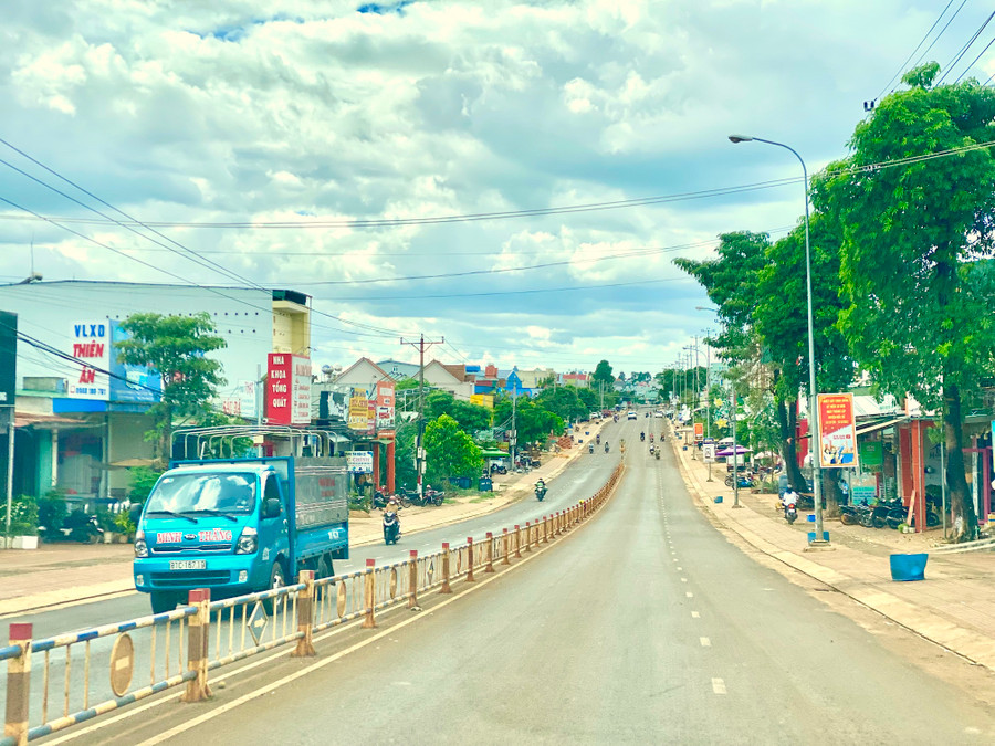 Một góc trung tâm thị trấn Chư Ty (huyện Đức Cơ). Ảnh: Hà Duy Một góc trung tâm thị trấn Chư Ty (huyện Đức Cơ). Ảnh: Hà Duy