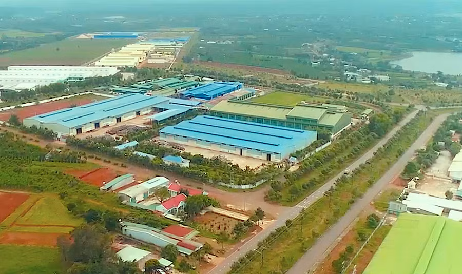 Một góc Khu Công nghiệp Trà Đa.