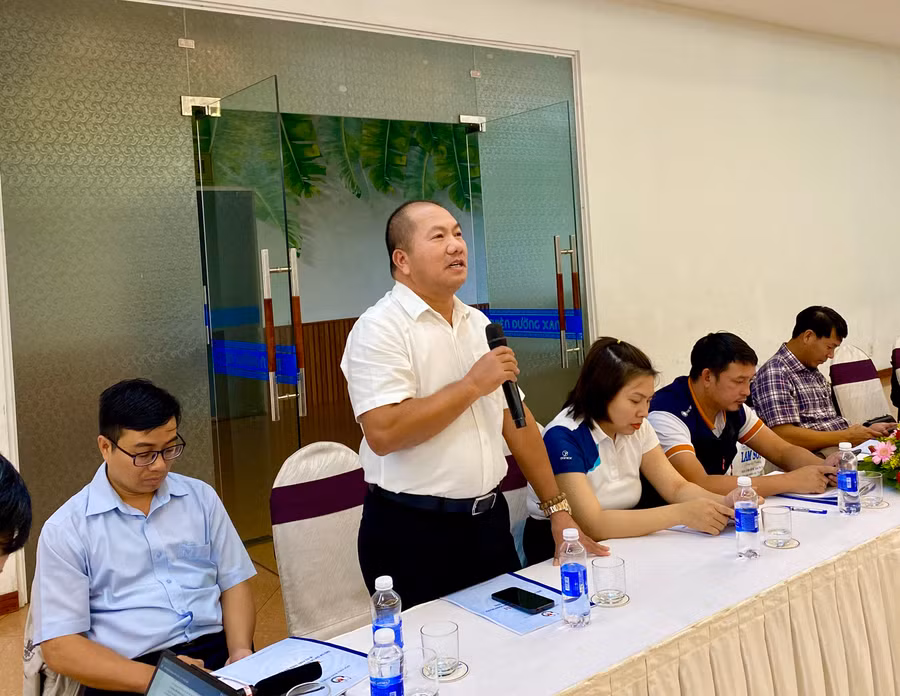 Ông Nguyễn Văn Thành-Giám đốc Công ty TNHH Xuất nhập khẩu Hoa Trang Gia Lai đã có những ý kiến tâm huyết tại buổi tọa đàm. Ảnh: Hà Duy