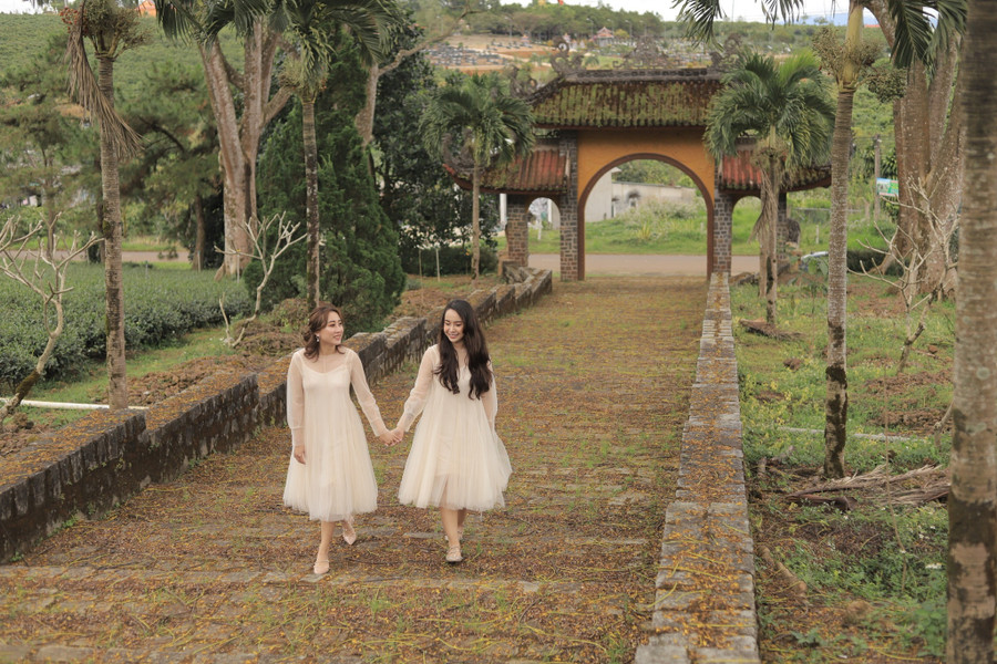 Tu viện Bát Nhã cũng là điểm đến chụp hình của các bạn trẻ. Ảnh: Đình Sơn Tu viện Bát Nhã cũng là điểm đến chụp hình của các bạn trẻ. Ảnh: Đình Sơn