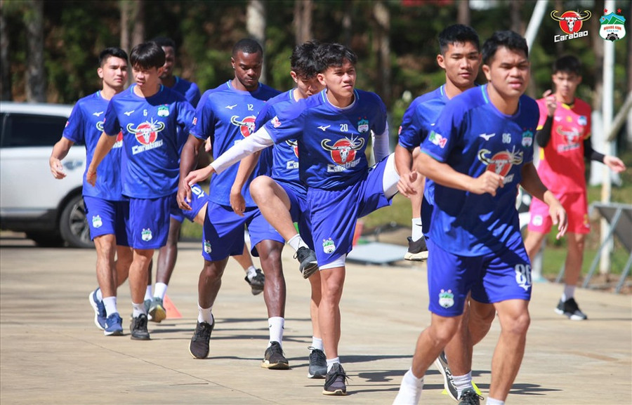 Nhà tài trợ của Hoàng Anh Gia Lai xung đột với nhà tài trợ của V.League. Ảnh: HAGL FC Nhà tài trợ của Hoàng Anh Gia Lai xung đột với nhà tài trợ của V.League. Ảnh: HAGL FC